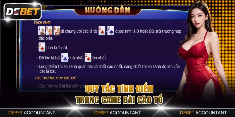 Quy tắc tính điểm trong game bài Cào Tố